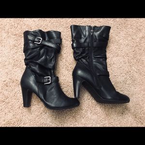 Black Heeled Boots
